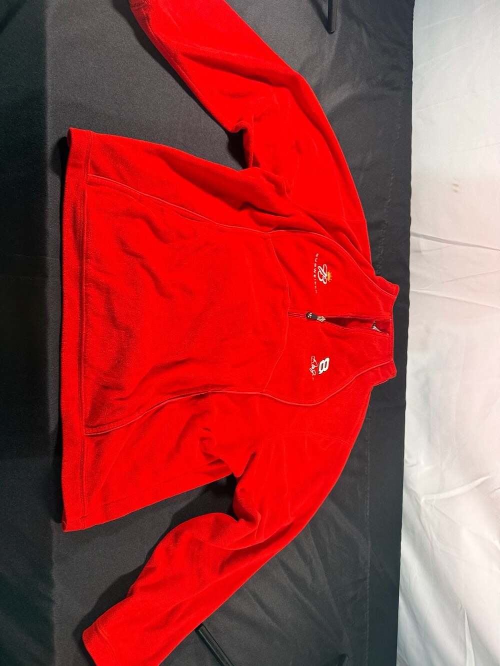 Women’s Dale Earnhardt Jr. Budweiser #8 Racing Fleece Quarter-Zip Pullover Jacke